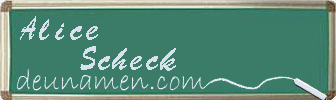 Alice Scheck Visitenkarte